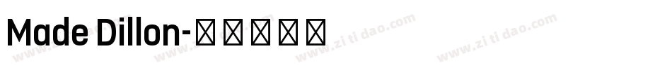 Made Dillon字体转换